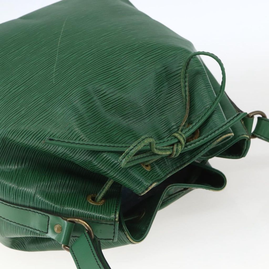 Louis Vuitton Petit Noe Handbag Epi Leather Green Leather Shoulder Bag