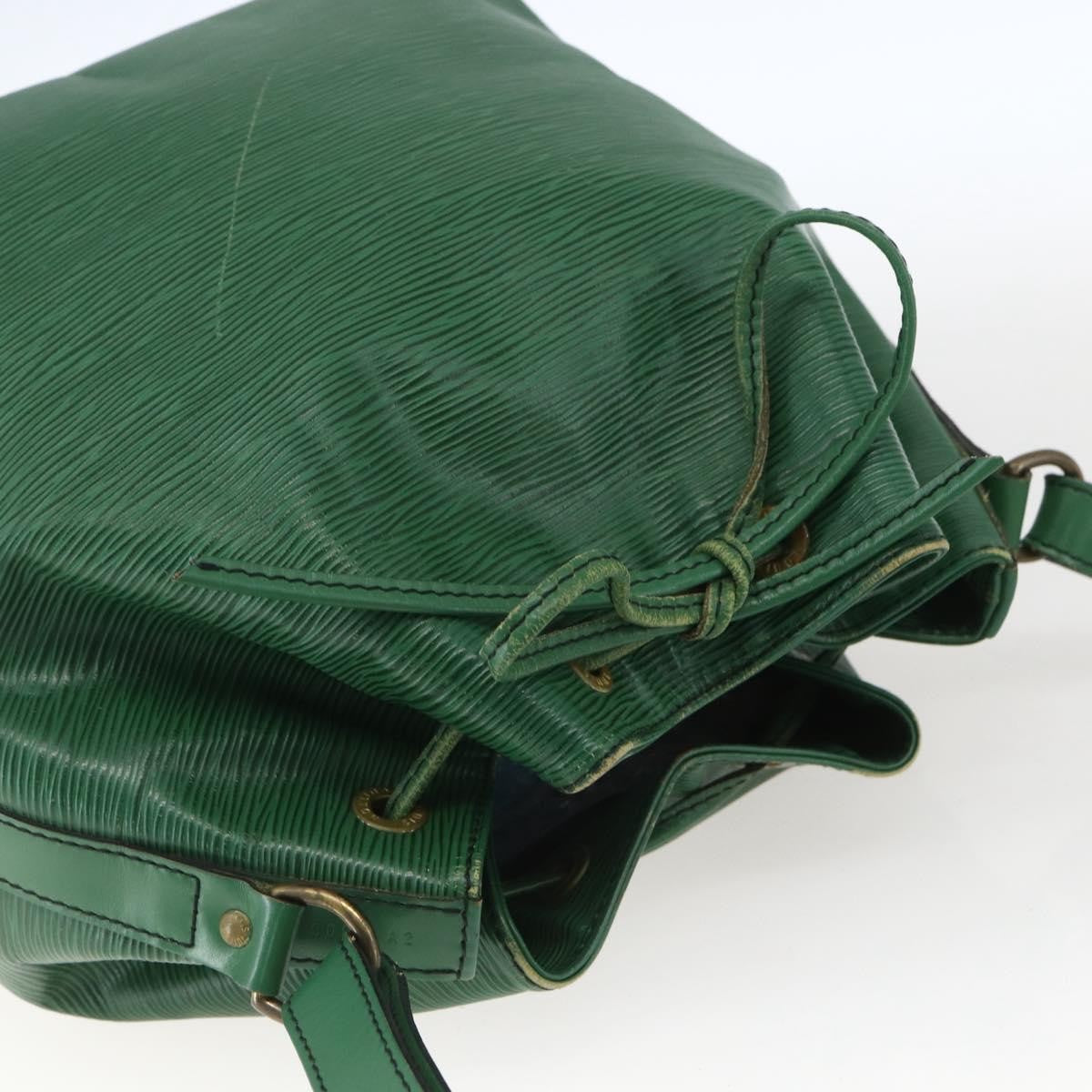 Louis Vuitton Petit Noe Handbag Epi Leather Green Leather Shoulder Bag