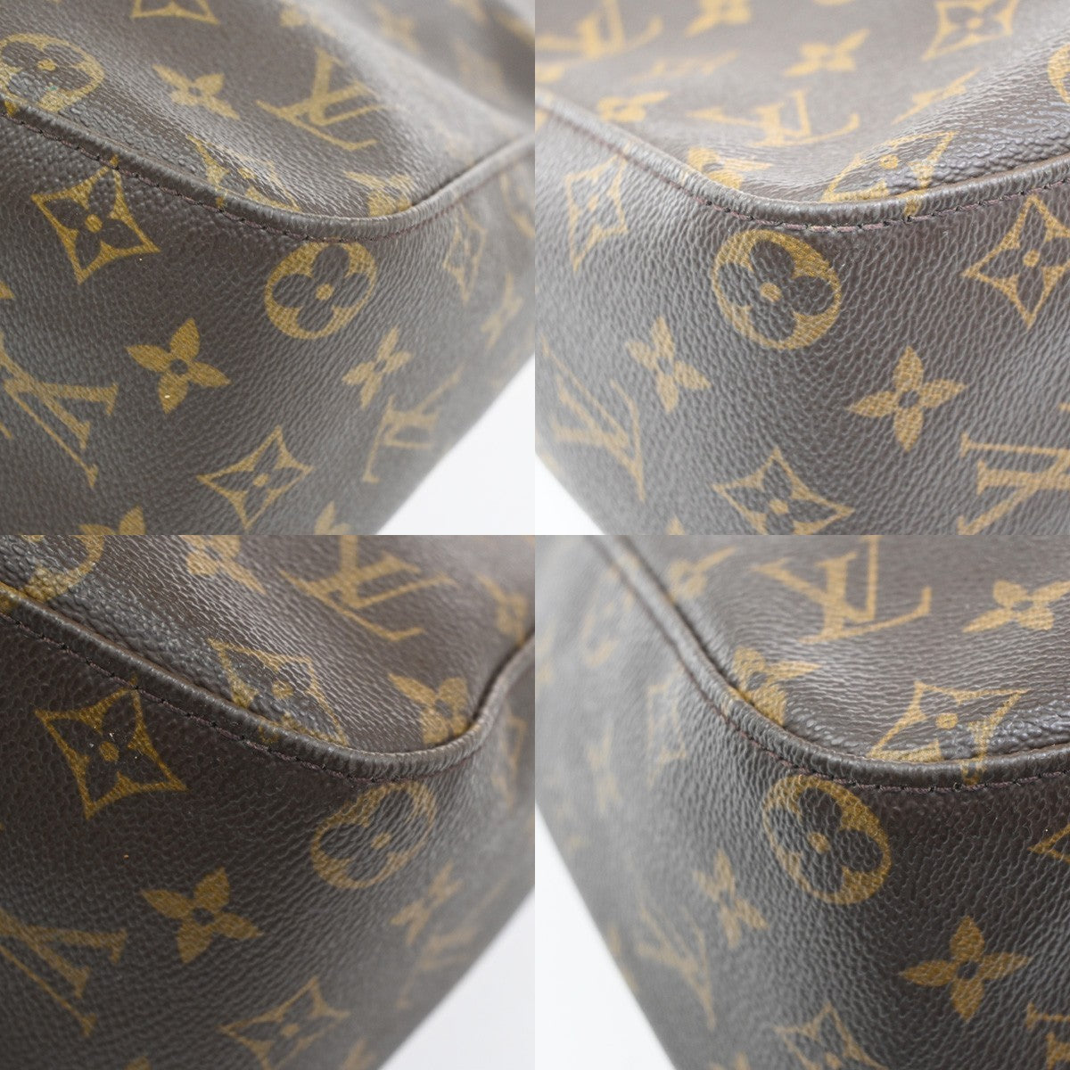 Louis Vuitton Monogram Looping Handbag Monogram Canvas Brown Canvas Shoulder Bag