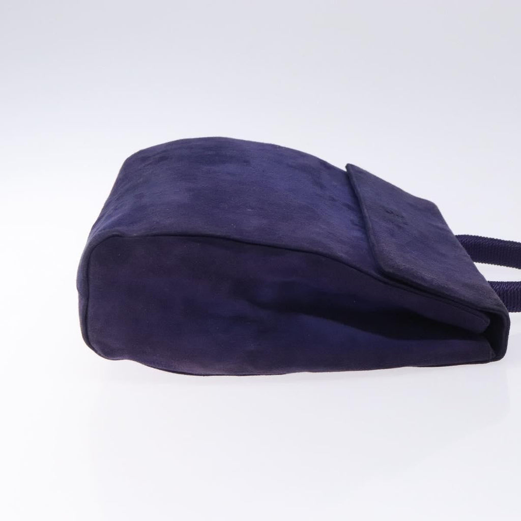Prada Vintage Handbag Suede Purple Suede Handbag