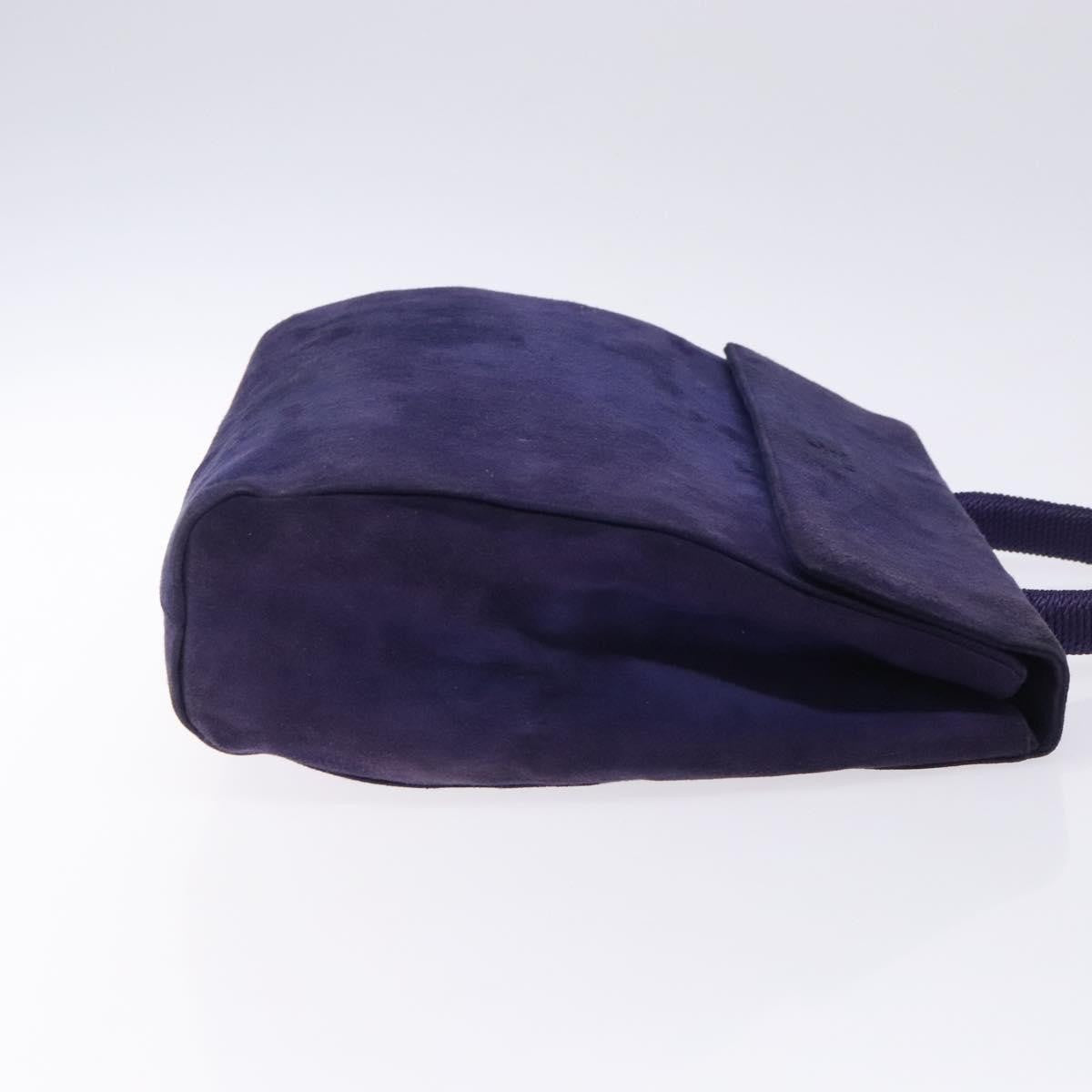 Prada Vintage Handbag Suede Purple Suede Handbag