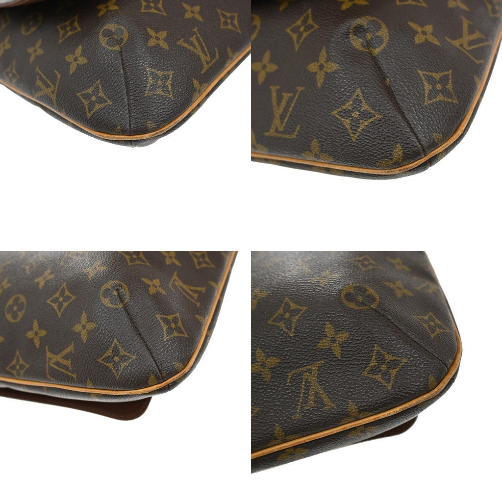 Louis Vuitton Musette Handbag Monogram Canvas Brown Leather Shoulder Bag