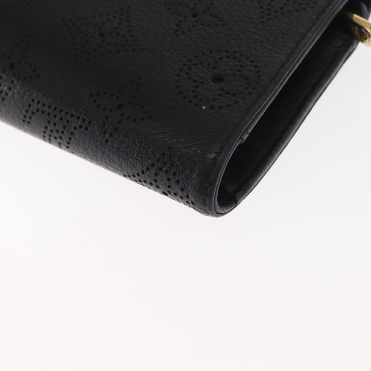 Louis Vuitton Amelia Wallet Mahina Leather Black Leather Wallets Accessory