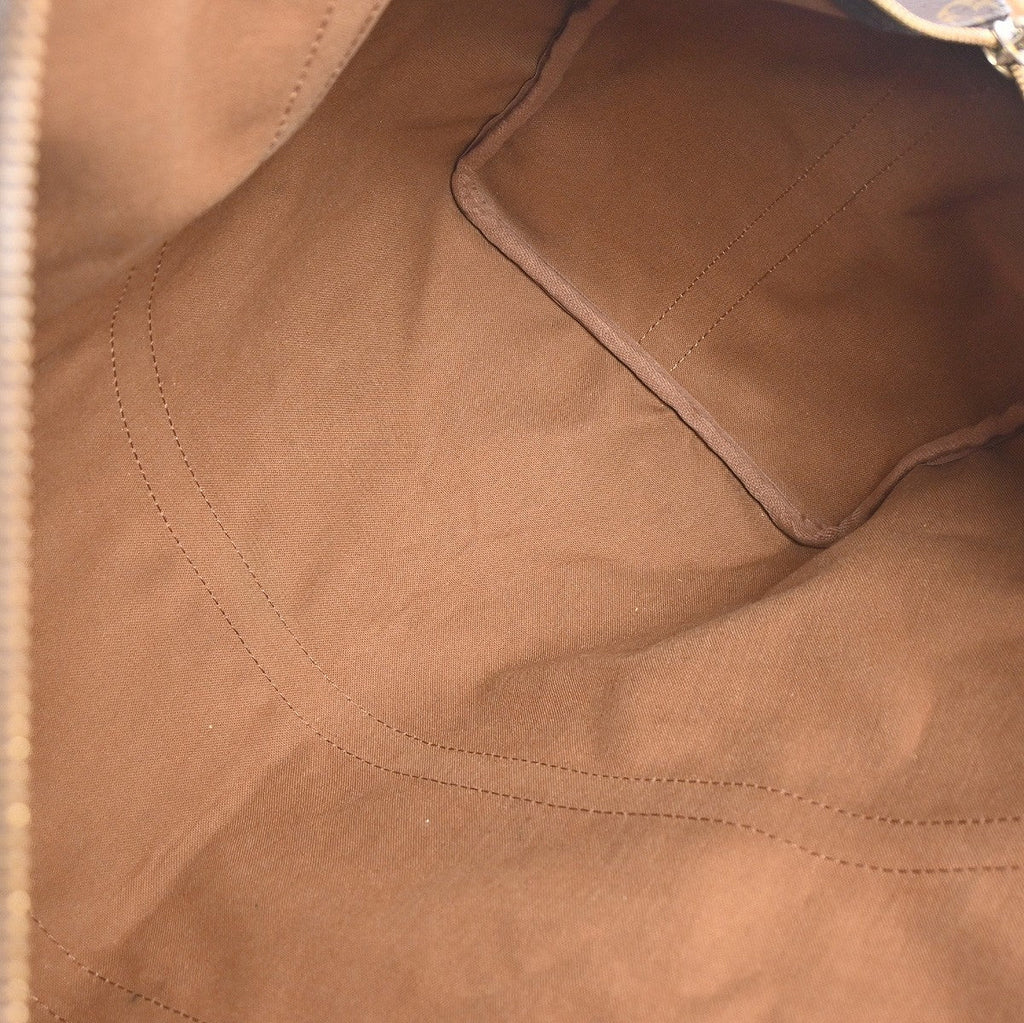 Louis Vuitton Keepall Bandouliere Bag Monogram Canvas Brown Canvas Travel Bag