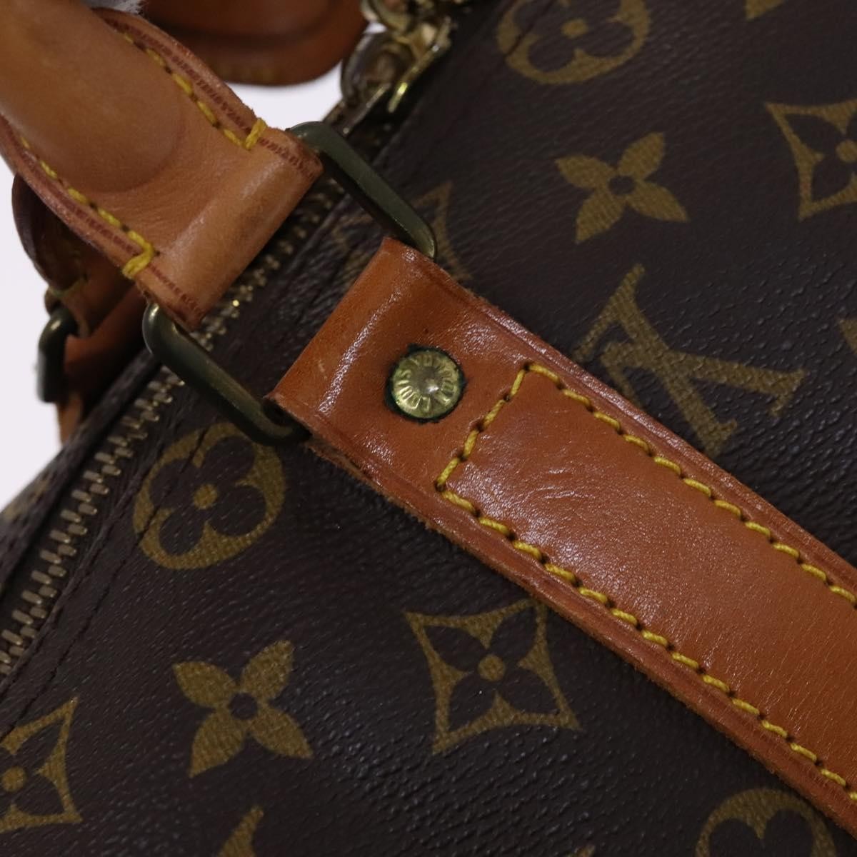 Louis Vuitton Keepall Bag Monogram Canvas Brown Canvas Travel Bag