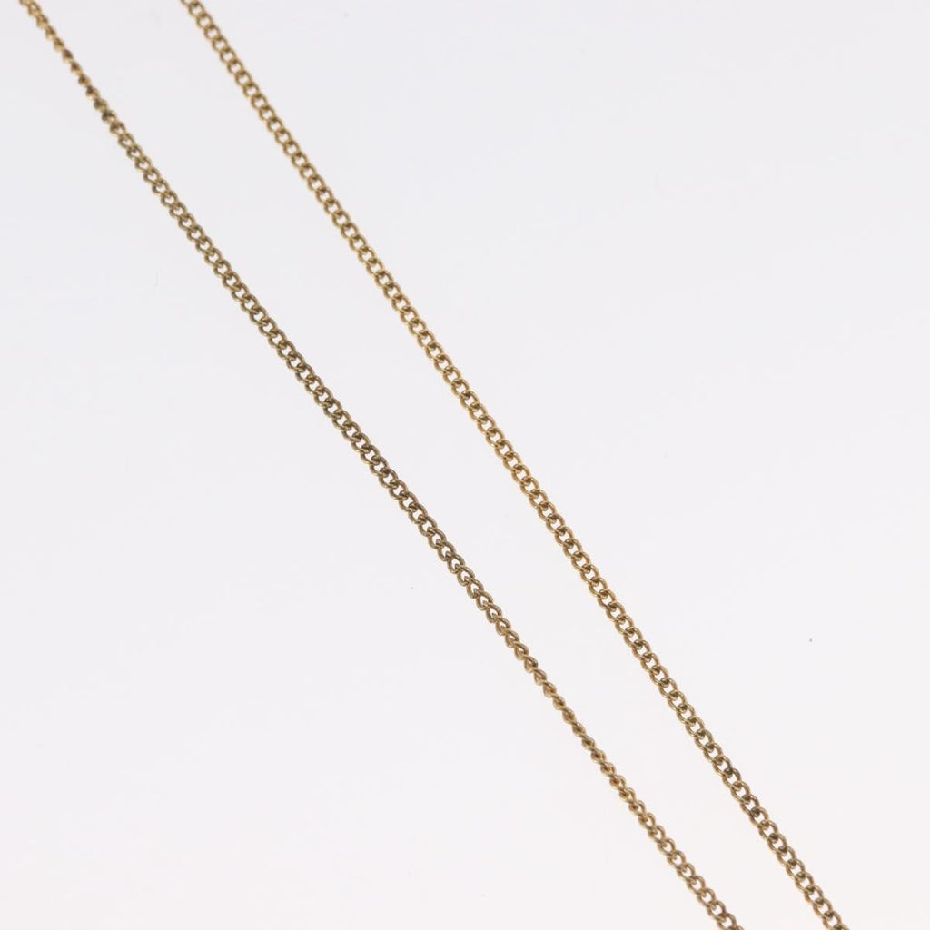 Christian Dior Cd Round Pendant Necklace Metal Gold Metal Necklace Jewelry (Pre-Owned)