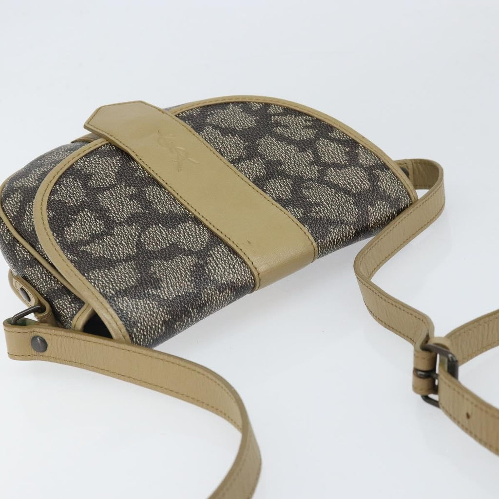 Saint Laurent Vintage Shoulder Bag Pvc Leather Gray Pvc Shoulder Bag Bag (Pre-Owned)