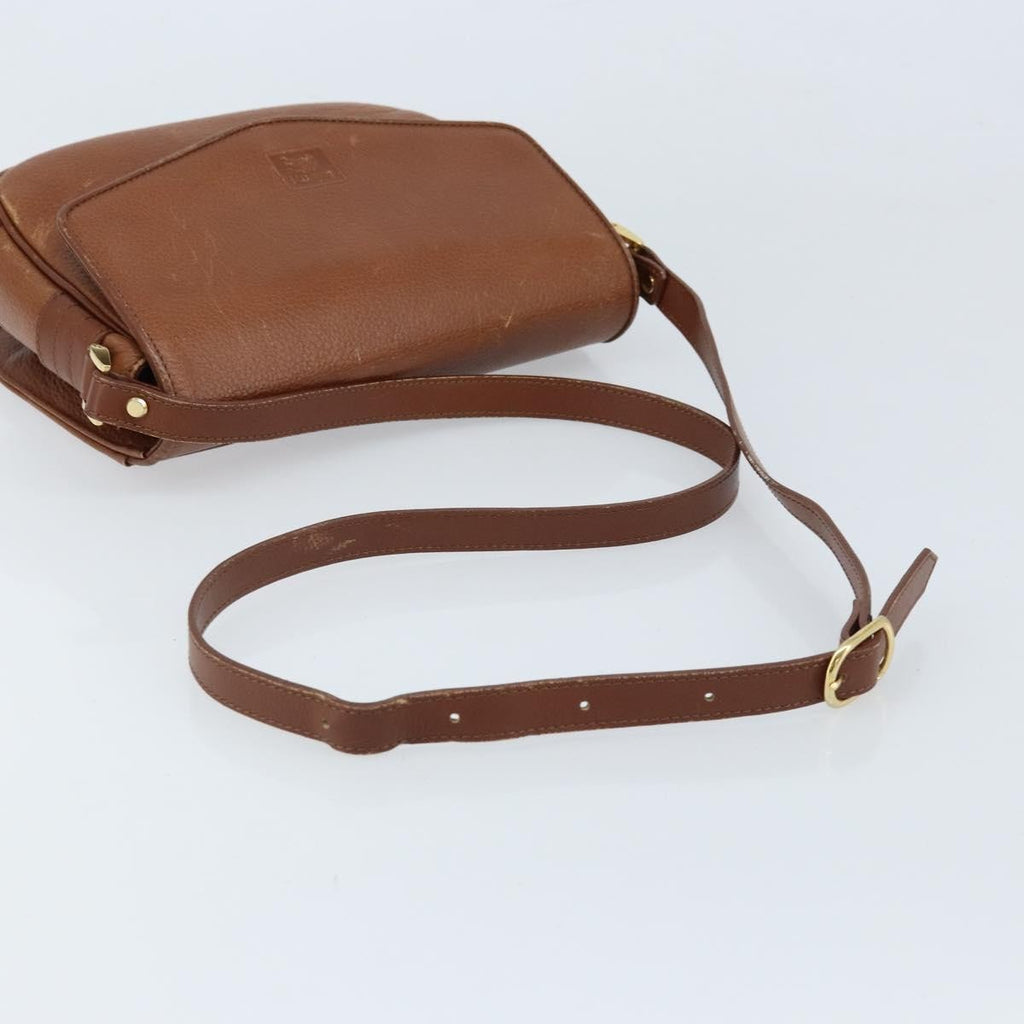 Burberry Flap Shoulder Bag Leather Brown Leather Shoulder Bag
