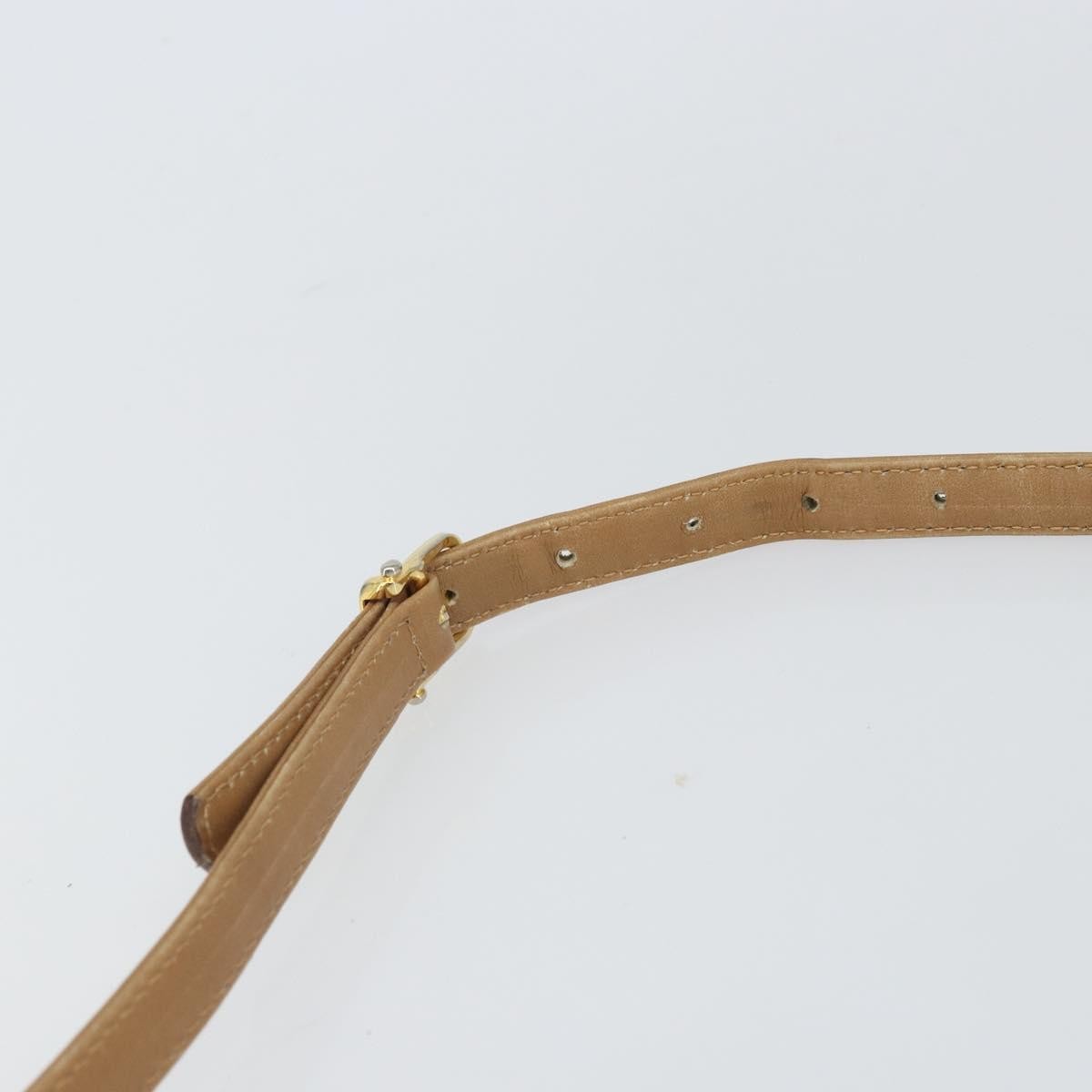Celine Vintage Macadam Shoulder Bag Canvas Beige Canvas Shoulder Bag Bag