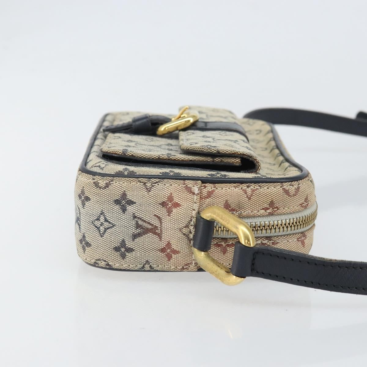 Louis Vuitton Juliette Crossbody Bag Mini Lin Blue Canvas Shoulder Bag