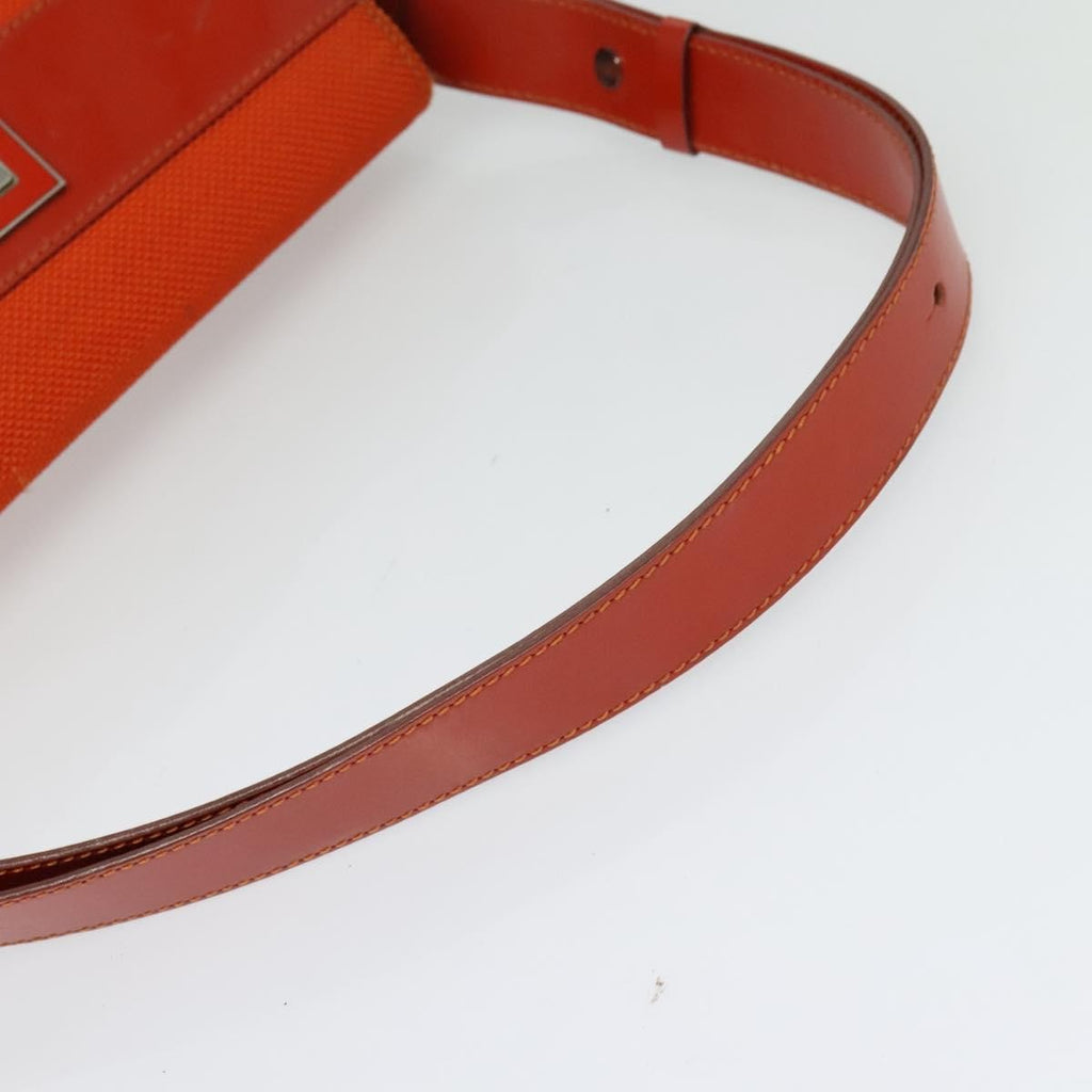 Celine Shoulder Bag Canvas Orange Canvas Shoulder Bag Bag