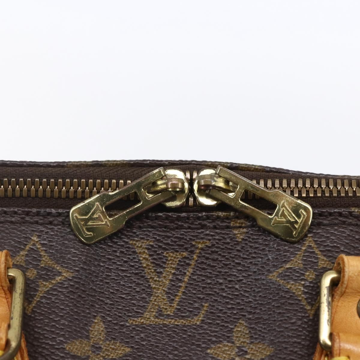 Louis Vuitton Alma Handbag Monogram Canvas Brown Canvas Handbag