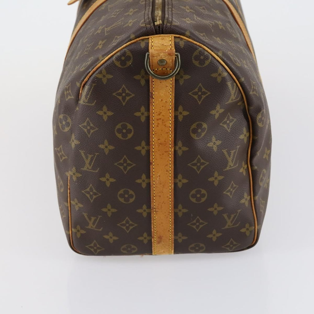Louis Vuitton Keepall Bandouliere Bag Monogram Canvas Brown Canvas Travel Bag