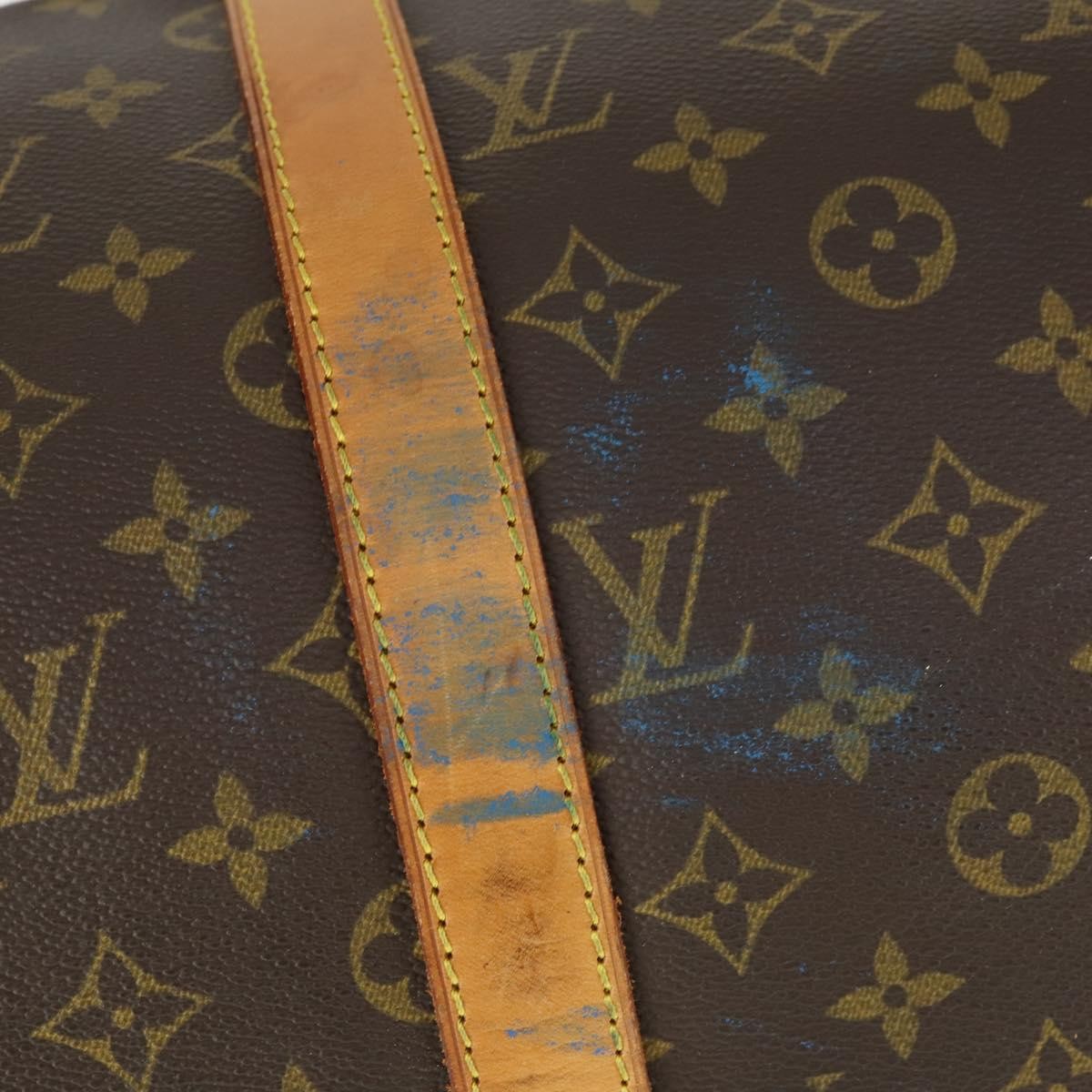 Louis Vuitton Keepall Bag Monogram Canvas Brown Canvas Travel Bag