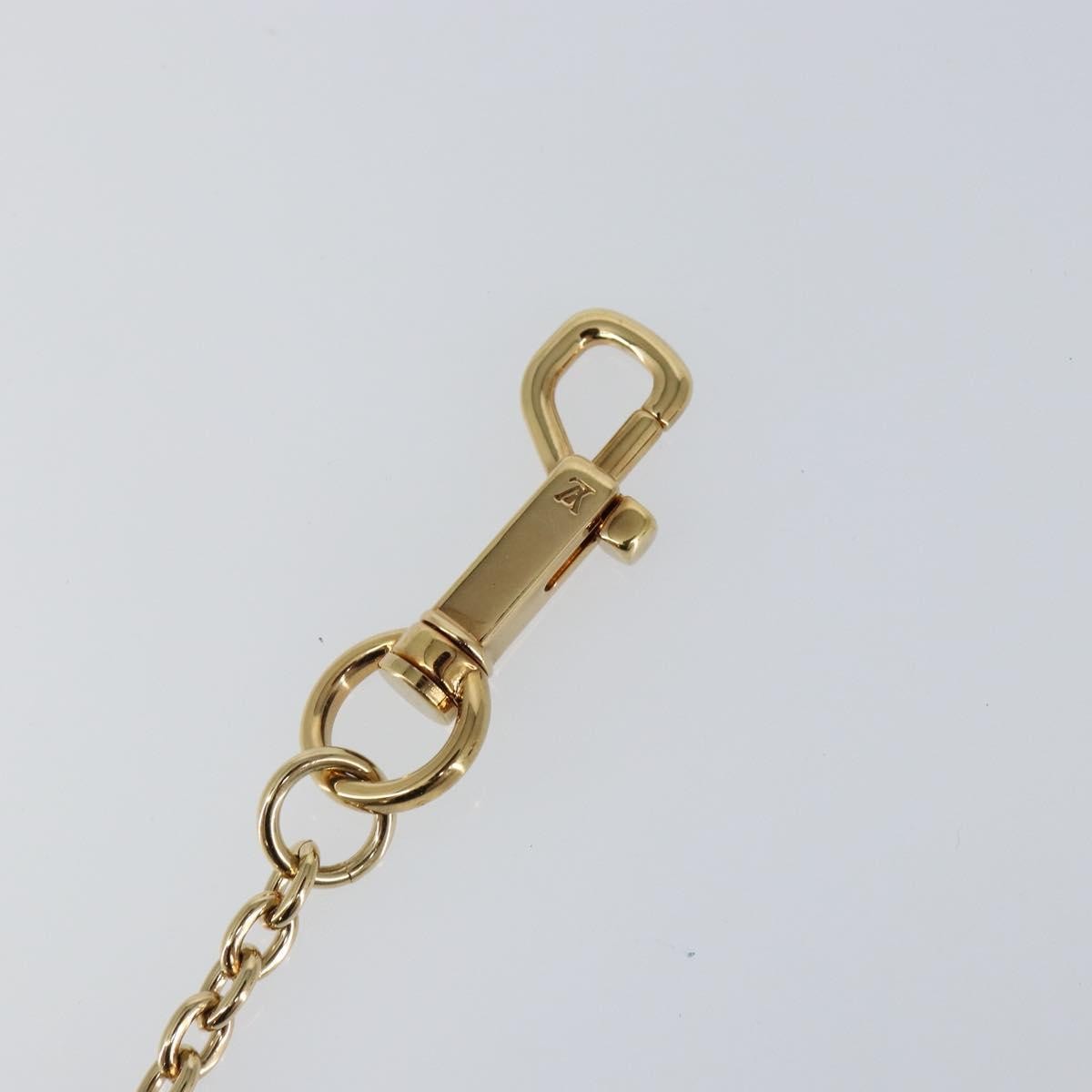 Louis Vuitton Key Chain Metal Gold Metal Accessory