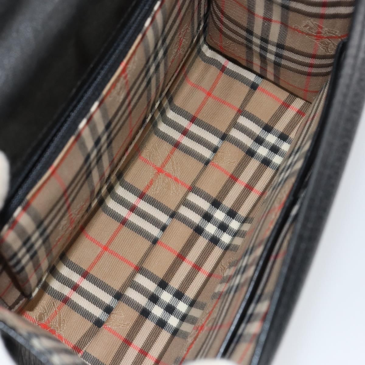 Burberry Vintage Handbag Leather Black Leather Handbag
