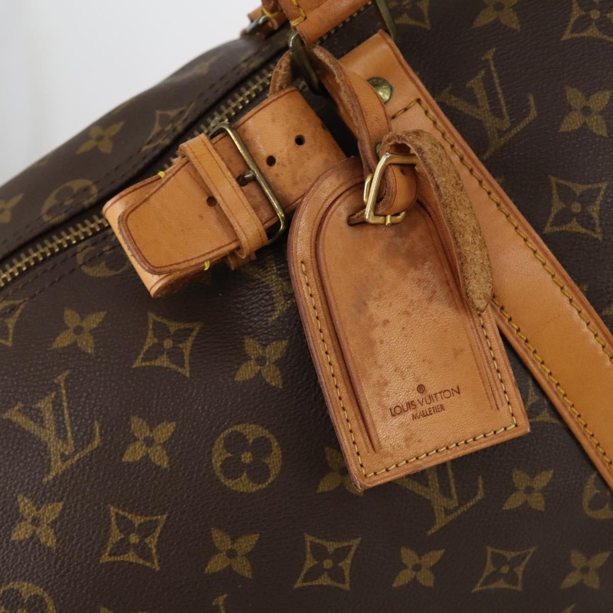 Louis Vuitton Keepall Bag Monogram Canvas Brown Canvas Travel Bag