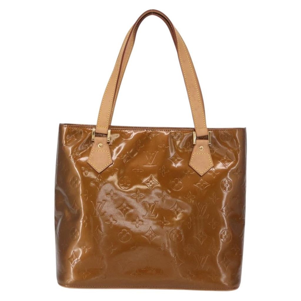 Louis Vuitton Houston Handbag Monogram Vernis Brown Patent_Leather Handbag