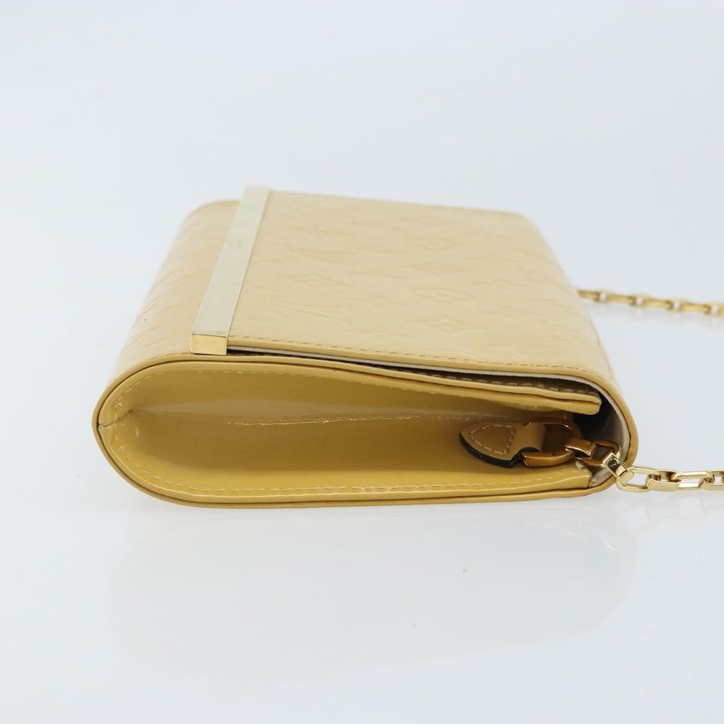 Louis Vuitton Ana Bag Monogram Vernis Yellow Patent_Leather Clutche & Pouche Bag