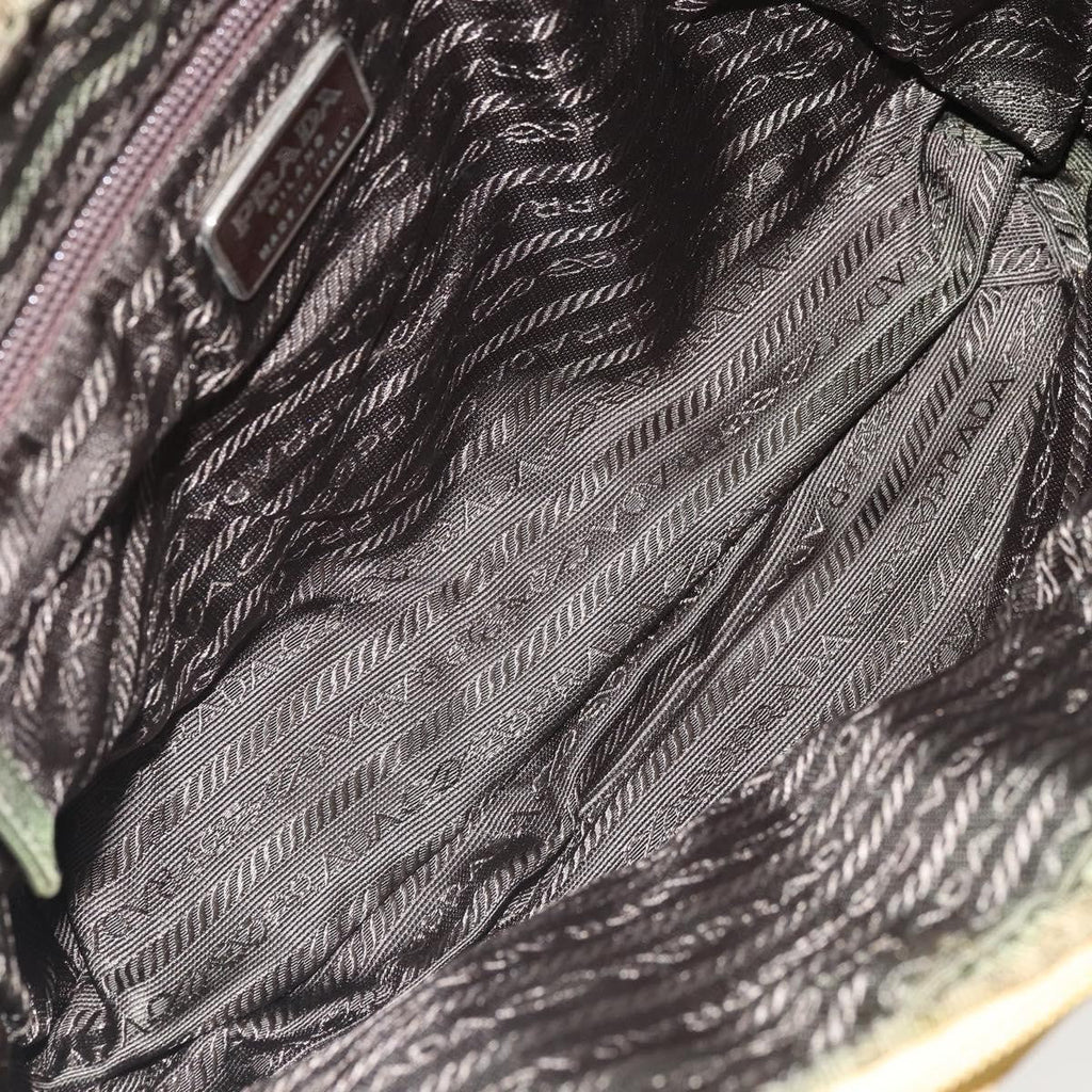 Prada Zip Around Tote Tessuto Yellow Nylon Handbag