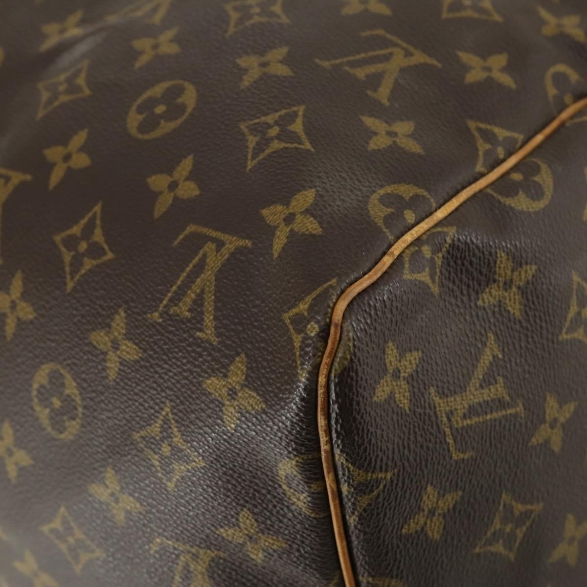 Louis Vuitton Keepall Bag Monogram Canvas Brown Canvas Travel Bag