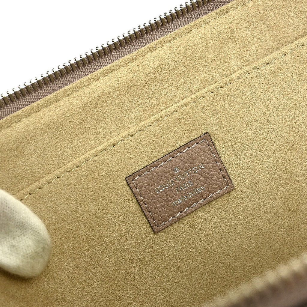 Louis Vuitton Zip Around Pochette Jour Leather Gray Leather Clutche & Pouche Bag