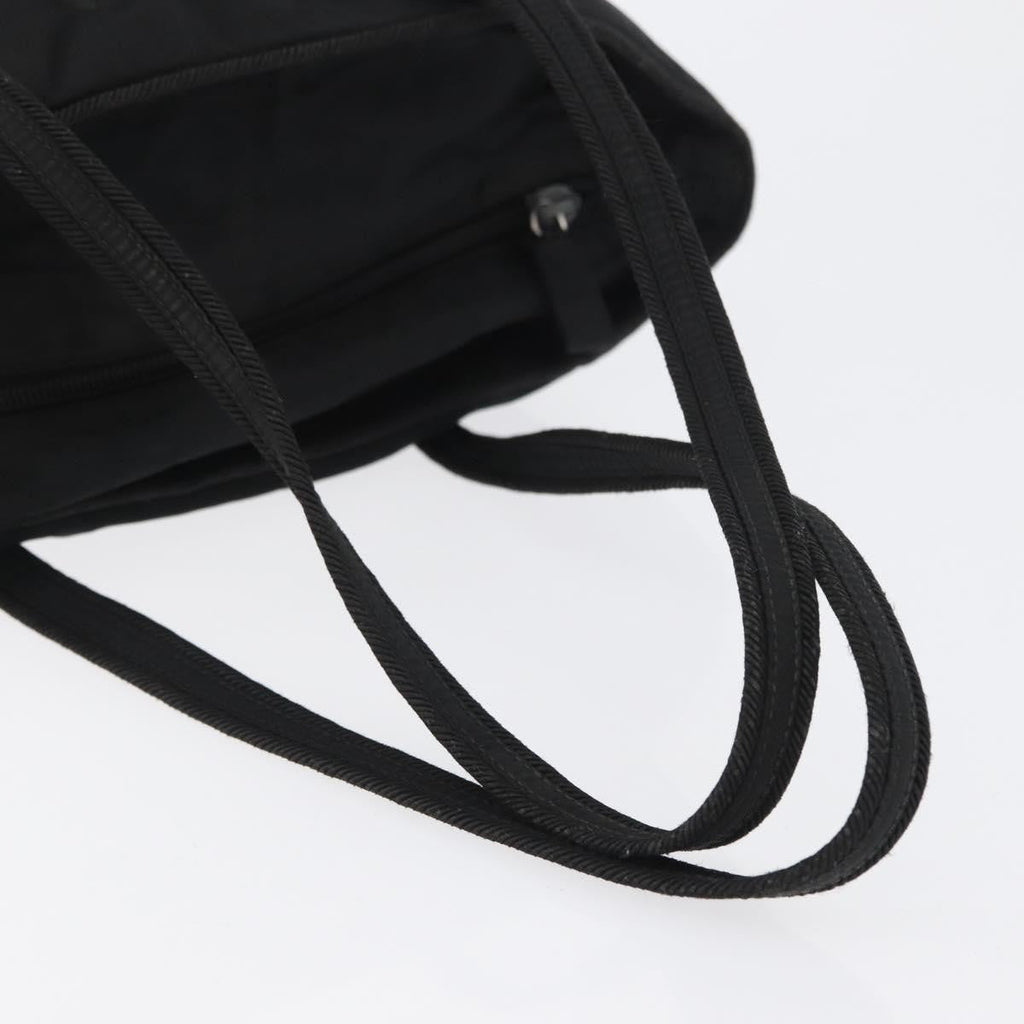 Prada Vintage Zip Tote Tessuto Black Nylon Tote Bag Bag