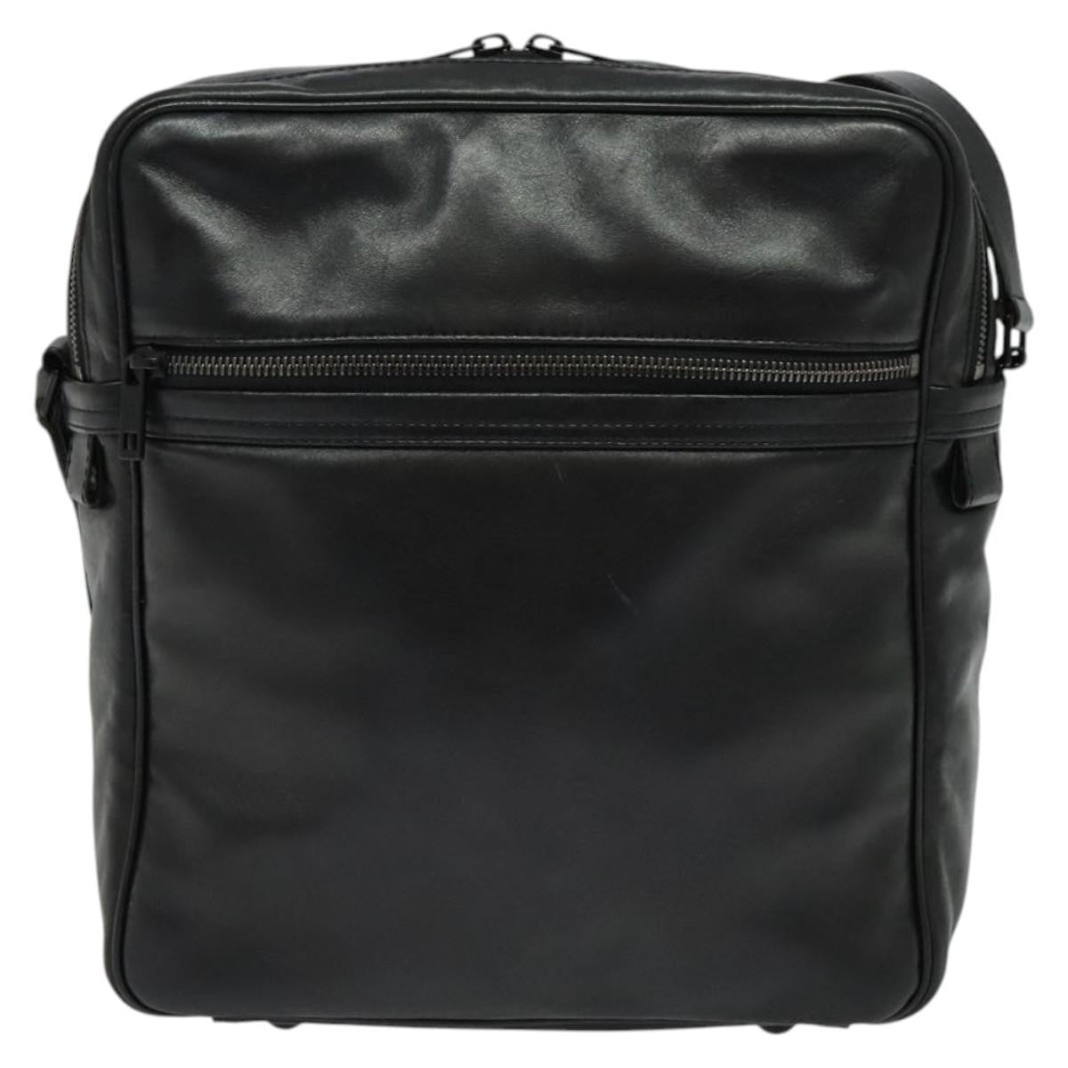 Louis Vuitton Clarkson Messenger Bag Monogram Shadow Leather Black Leather Bag