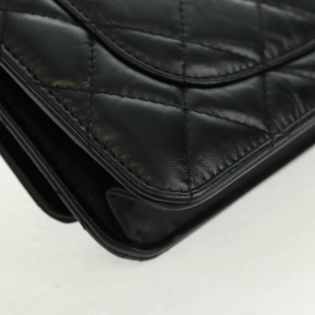 Chanel Lucky Charms Reissue 2.55 Flap Bag Leather Black Leather Shoulder Bag Bag
