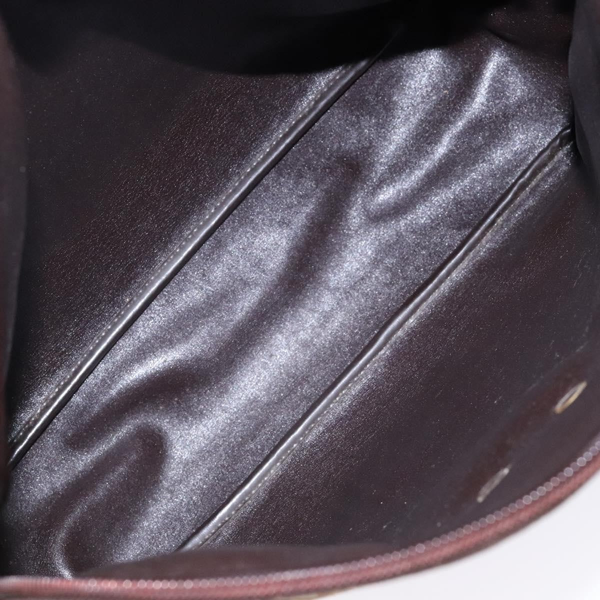 Christian Dior Vintage Trotter Shoulder Bag Canvas Brown Canvas Bag (Pre-Owned)