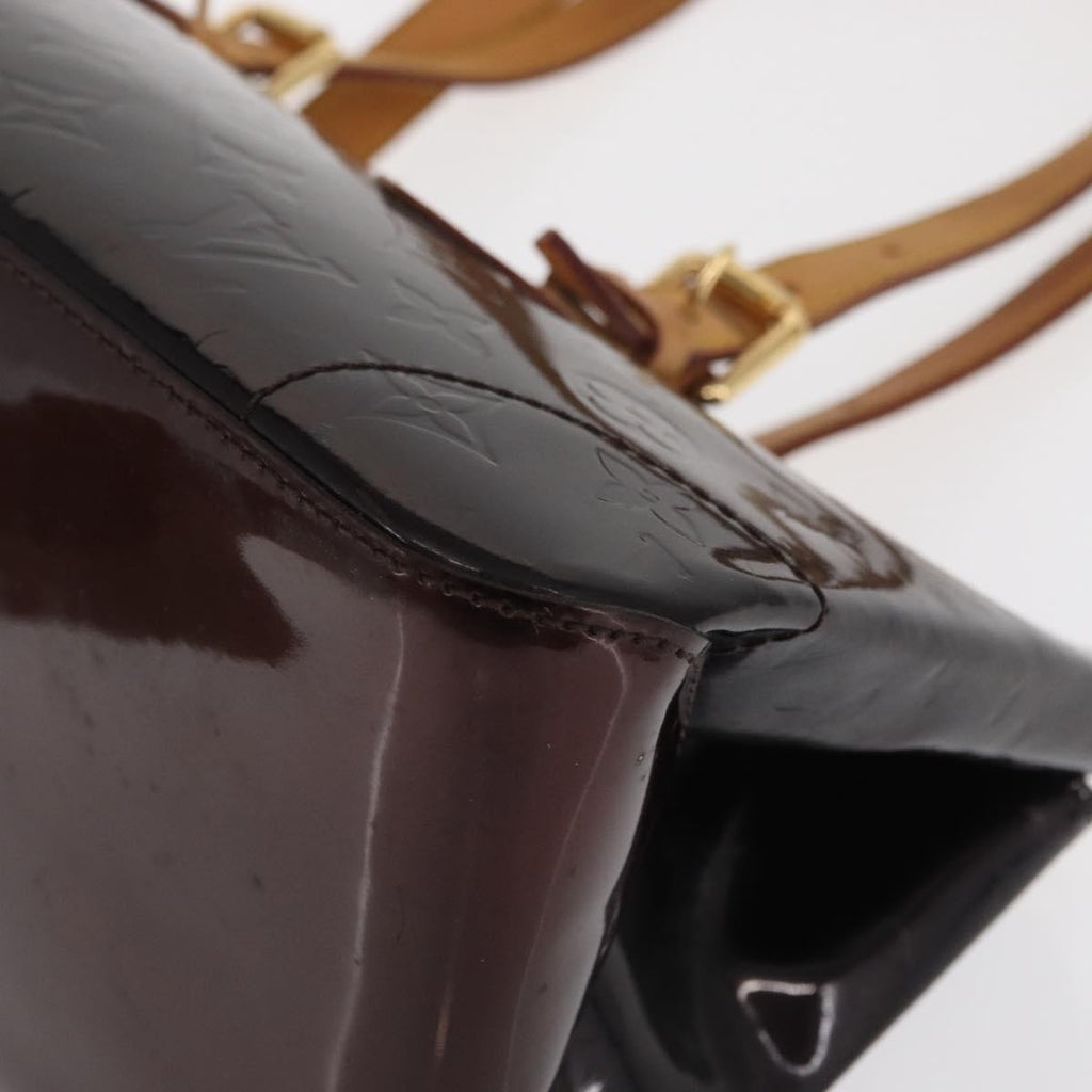 Louis Vuitton Rosewood Avenue Handbag Monogram Vernis Purple Patent_Leather Shoulder Bag