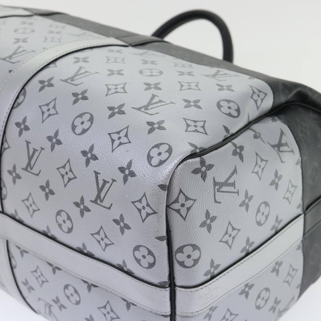 Louis Vuitton Keepall Bandouliere Bag Monogram Eclipse Split Canvas Black Canvas Bag