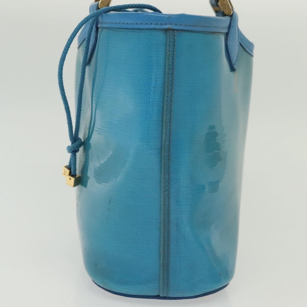 Louis Vuitton Plage Lagoon Bay Handbag Vinyl Epi Leather Blue Leather Bag