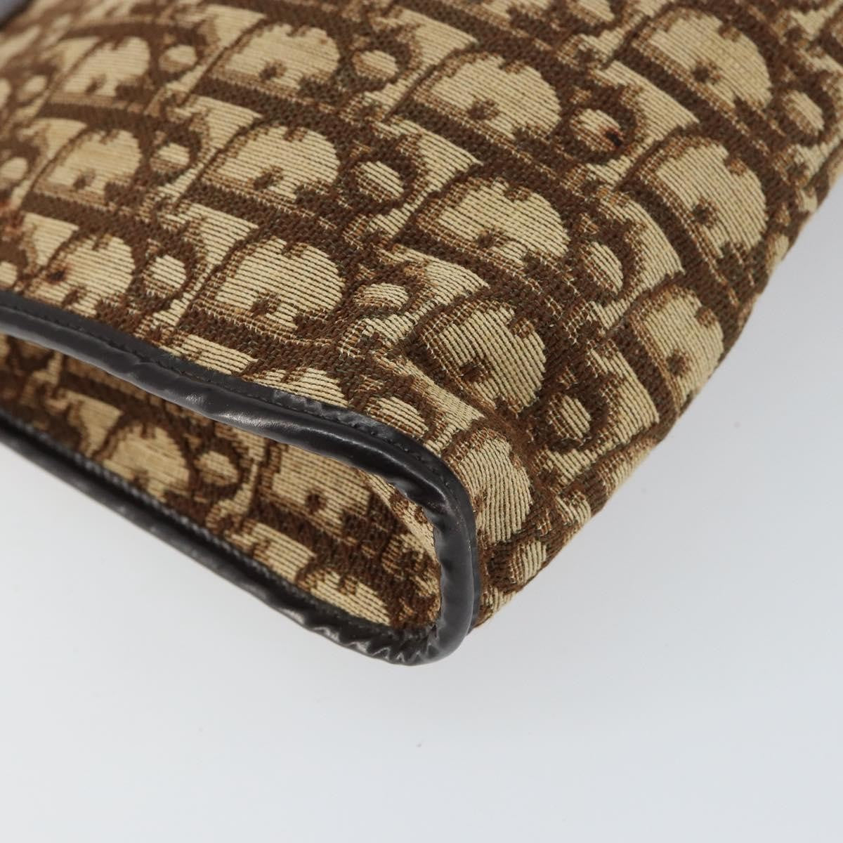 Christian Dior Vintage Trotter Shoulder Bag Canvas Beige Canvas Shoulder Bag Bag (Pre-Owned)
