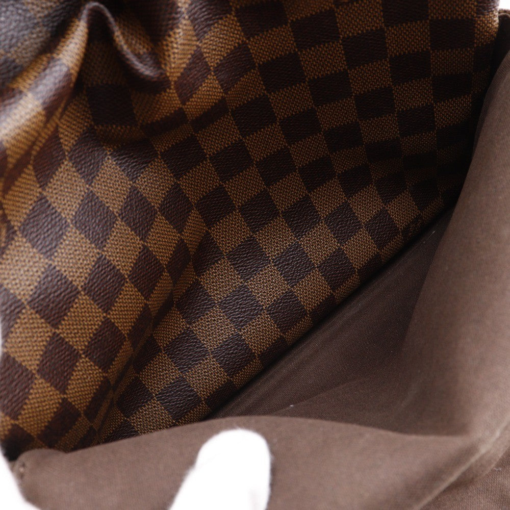 Louis Vuitton Naviglio Handbag Damier Brown Canvas Shoulder Bag