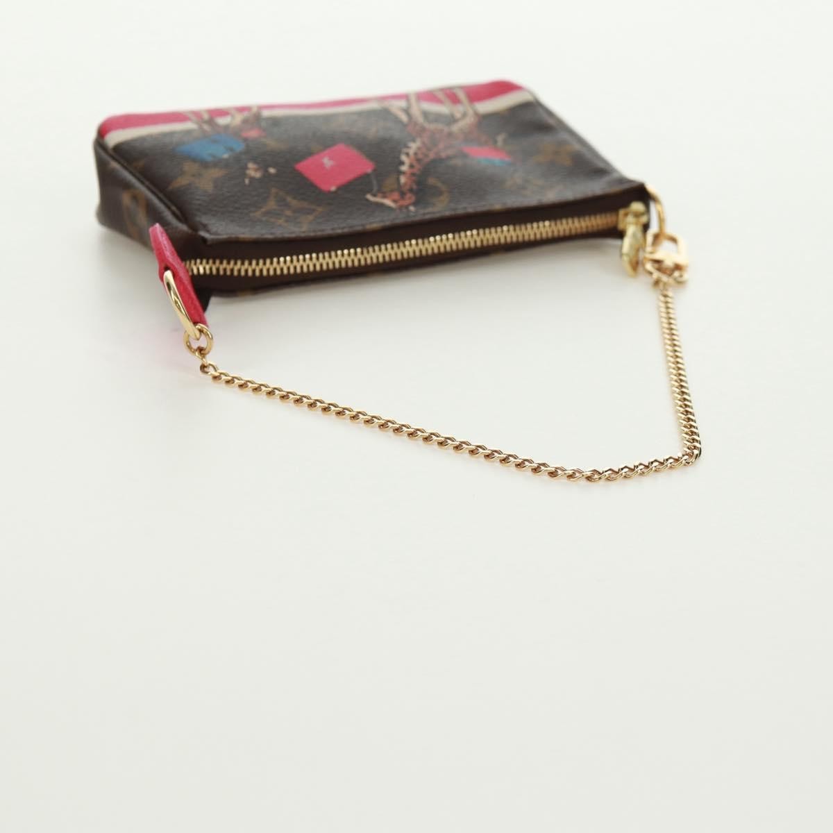 Louis Vuitton Pochette Accessoires Limited Edition Christmas Animation Monogram Canvas Multicolour Canvas Clutche & Pouche Bag