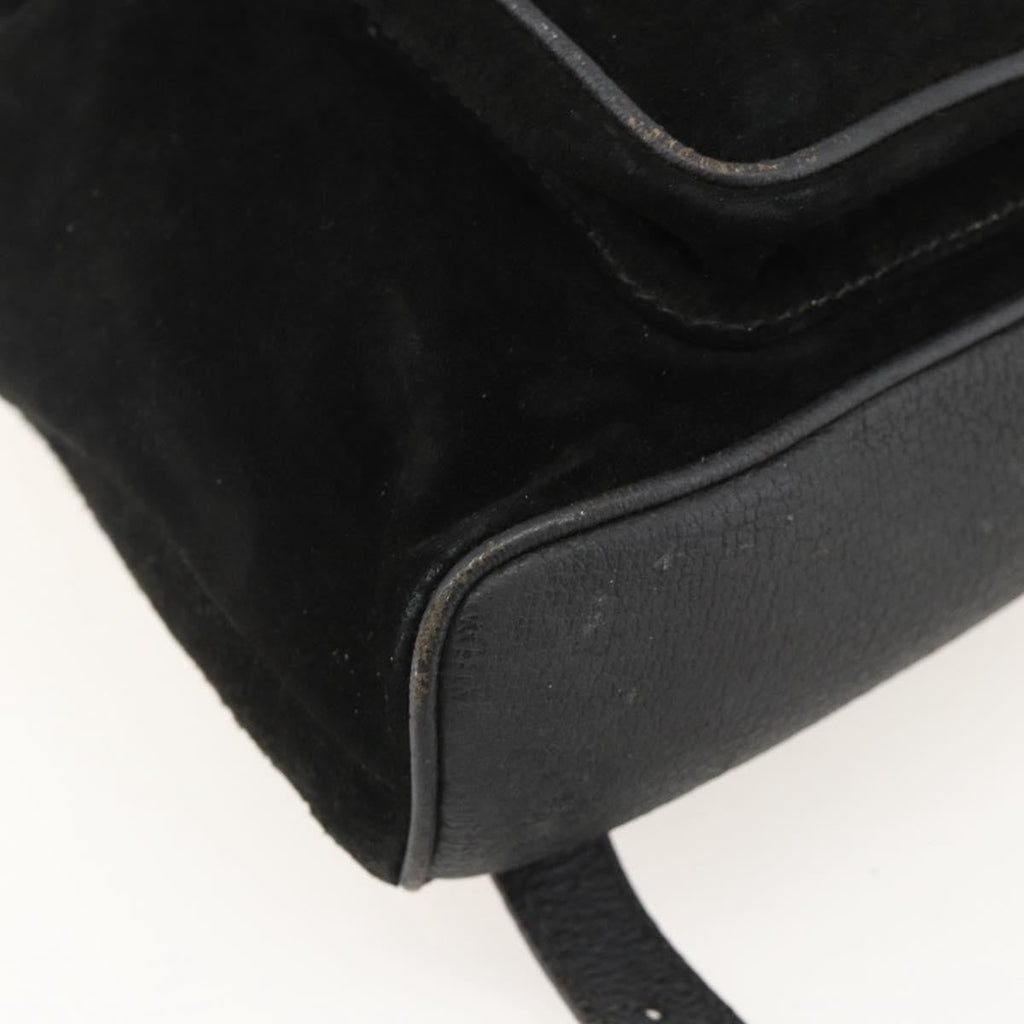 Gucci Gucci Bamboo Backpack Daim Black Denim_Jeans Backpack Bag (Pre-Owned)