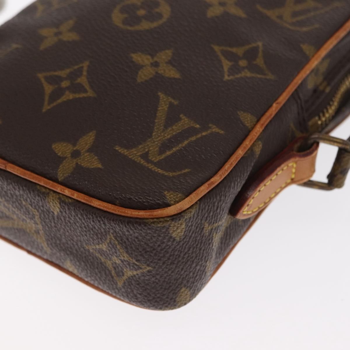 Louis Vuitton Danube Handbag Monogram Canvas Brown Canvas Shoulder Bag