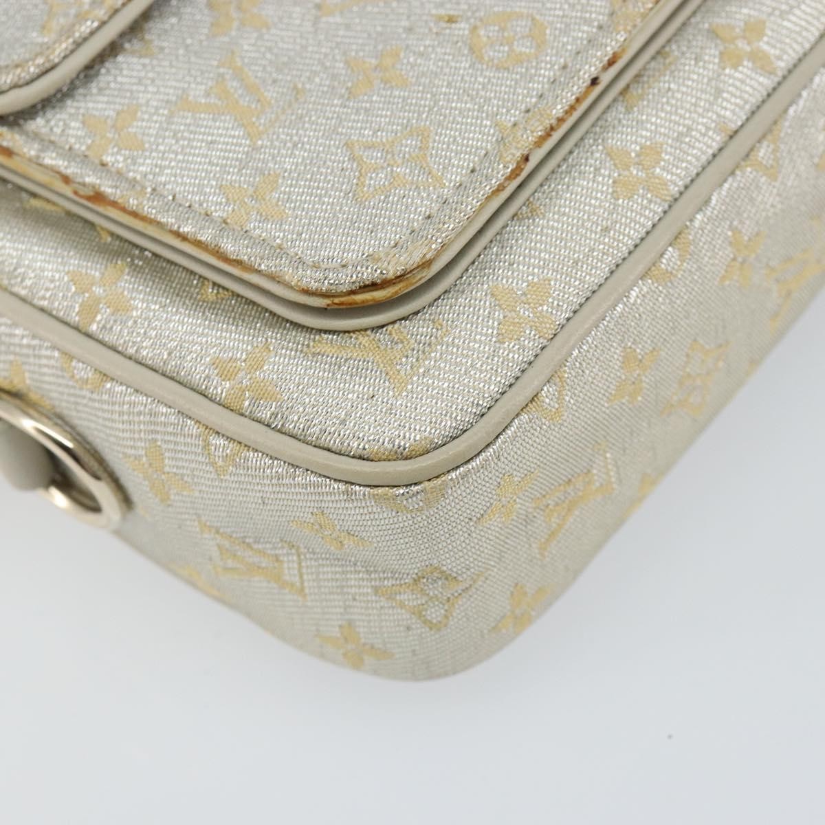 Louis Vuitton Mckenna Shoulder Bag Mini Lin Gold Canvas Bag