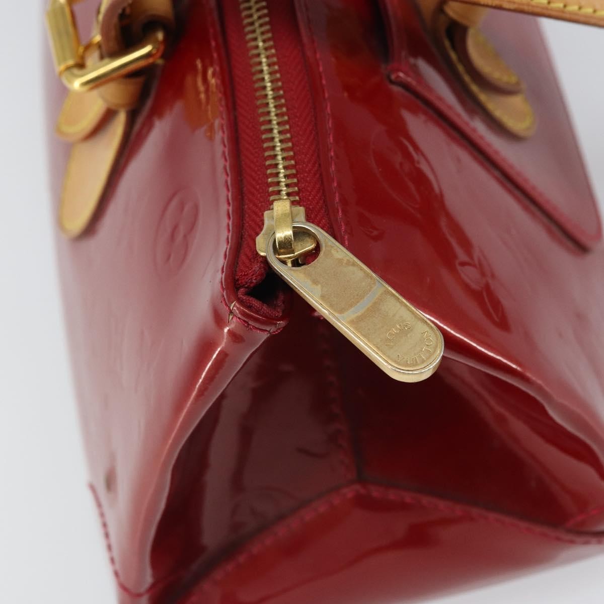 Louis Vuitton Rosewood Avenue Handbag Monogram Vernis Red Patent_Leather Handbag