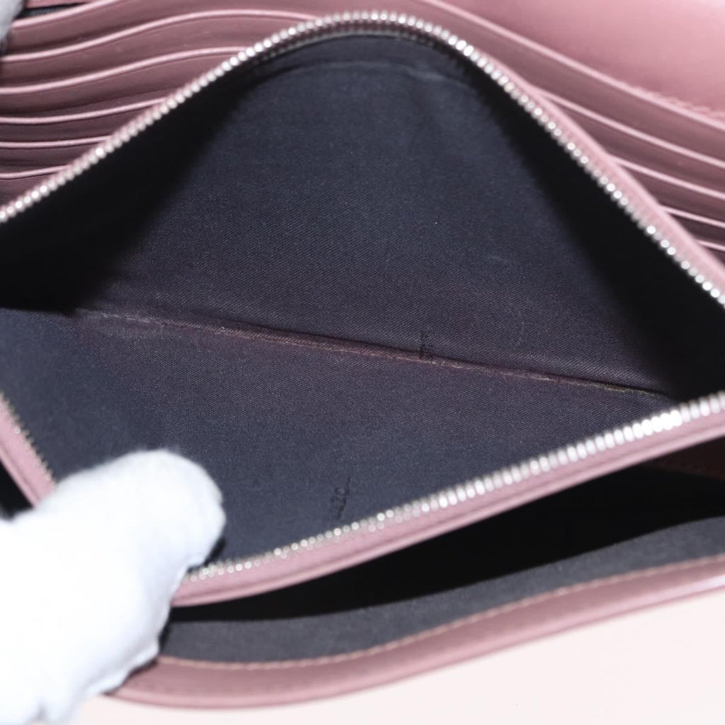 Fendi F Is Fendi Wallet On Chain Leather Pink Leather Shoulder Bag Bag