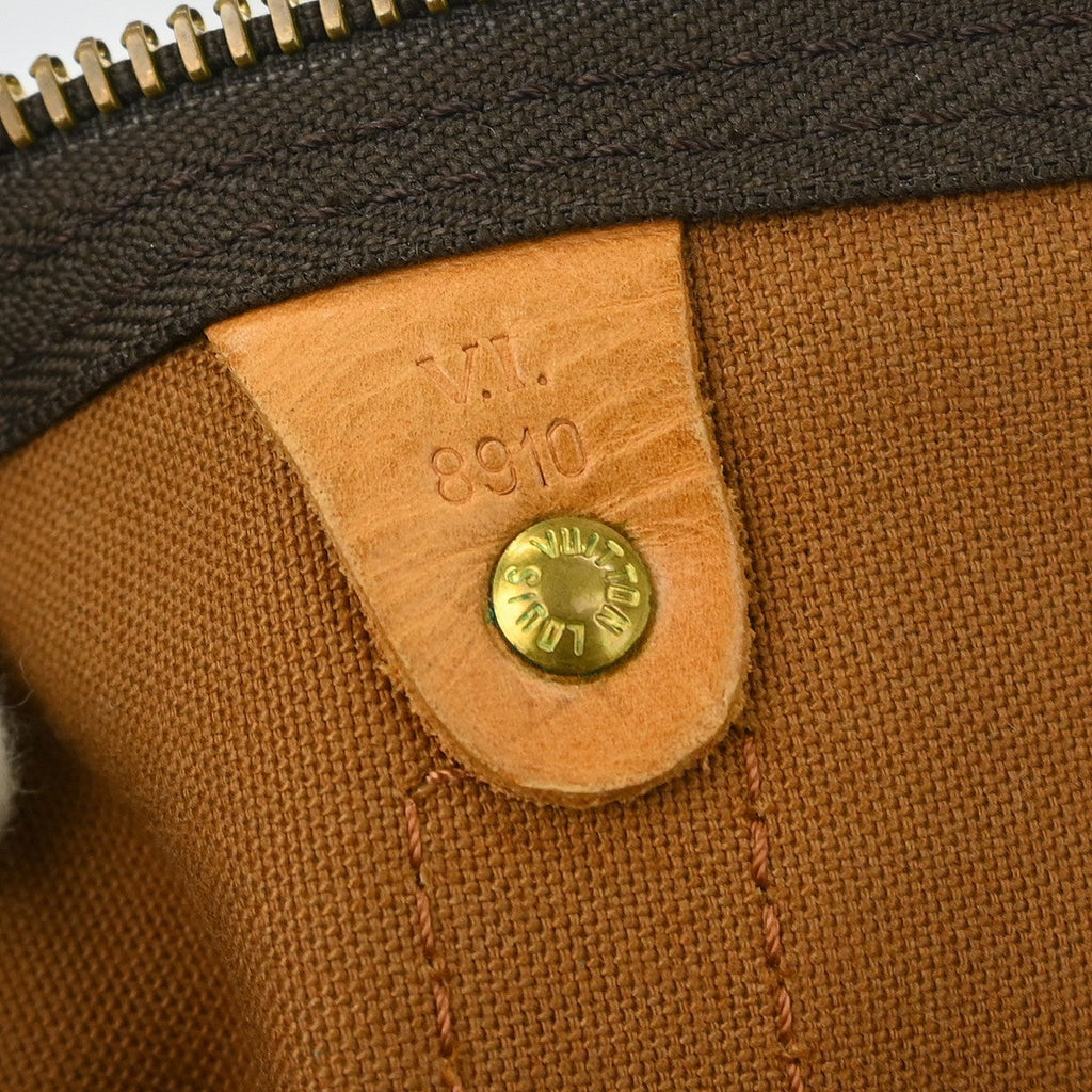 Louis Vuitton Keepall Bandouliere Bag Monogram Canvas Brown Canvas Travel Bag