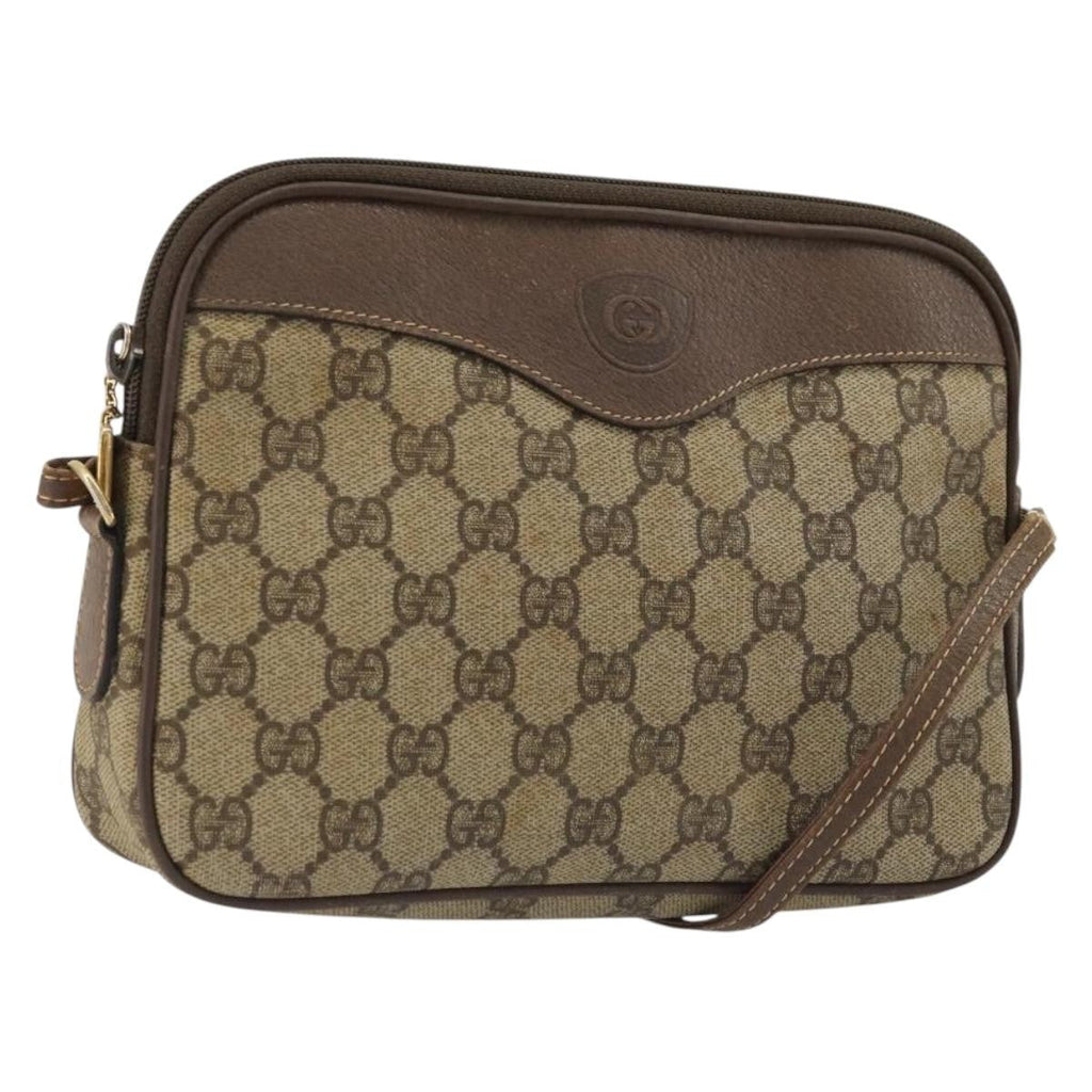 Gucci Gg Supreme Shoulder Bag Canvas Beige Canvas Shoulder Bag Bag (Pre-Owned)
