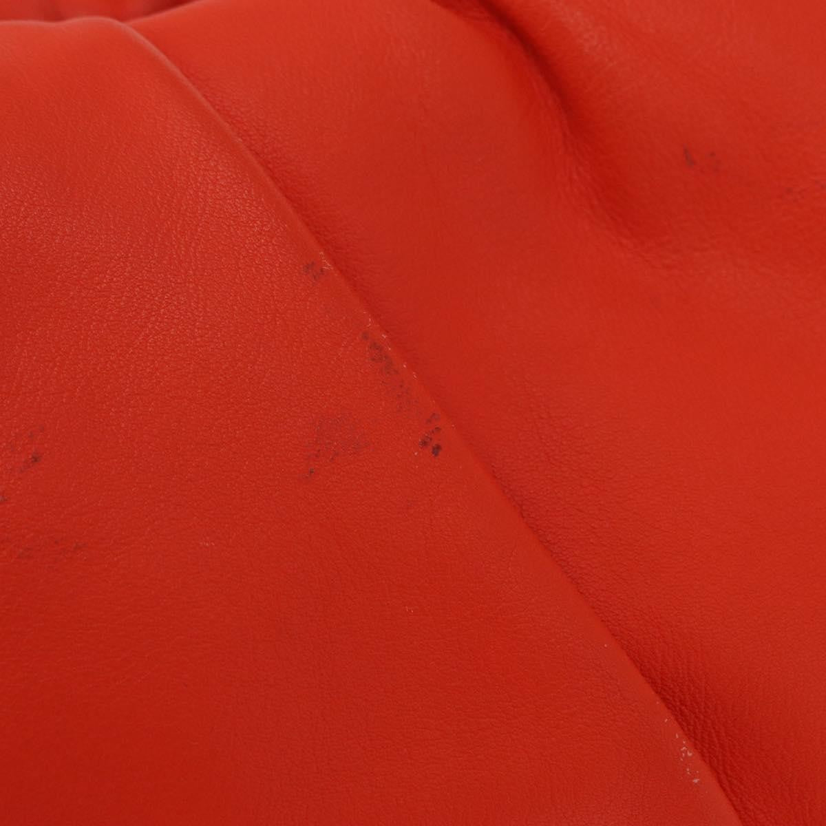Bottega Veneta The Chain Pouch Leather Orange Leather Clutche & Pouche Bag