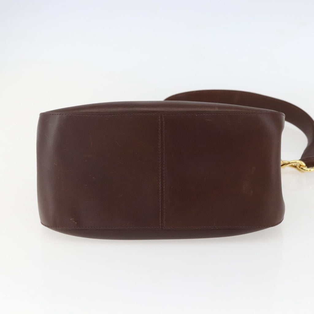 Prada Vintage Shoulder Bag Leather Brown Leather Shoulder Bag Bag