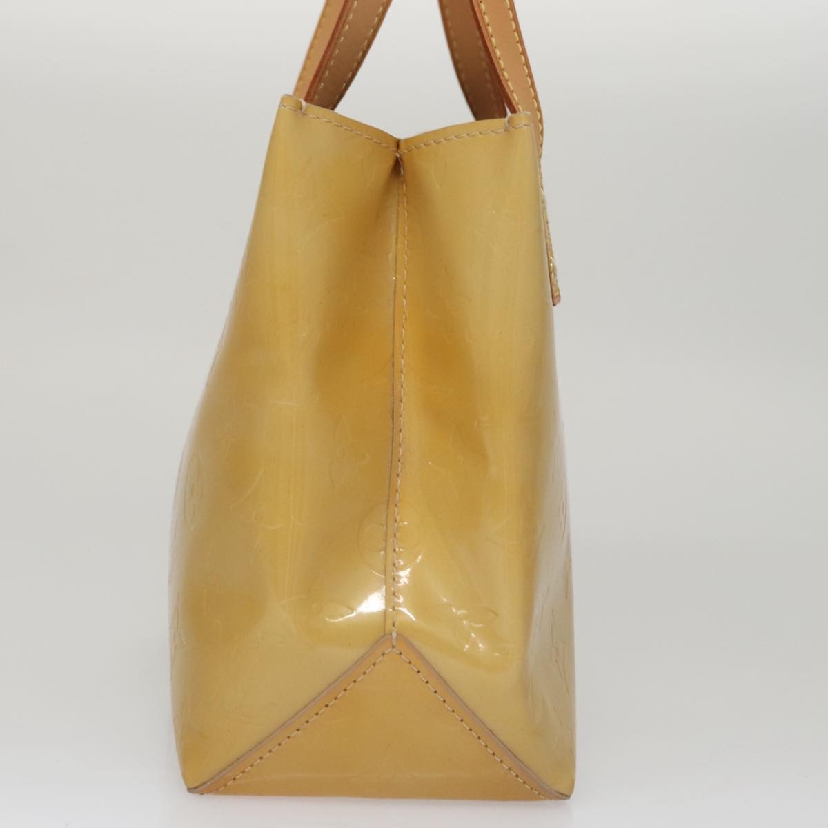 Louis Vuitton Reade Handbag Monogram Vernis Beige Patent_Leather Handbag