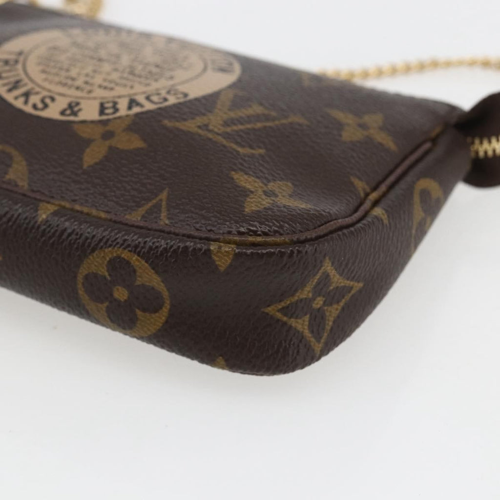 Louis Vuitton Pochette Accessoires Limited Edition Monogram Trunk Brown Canvas Clutche & Pouche Bag
