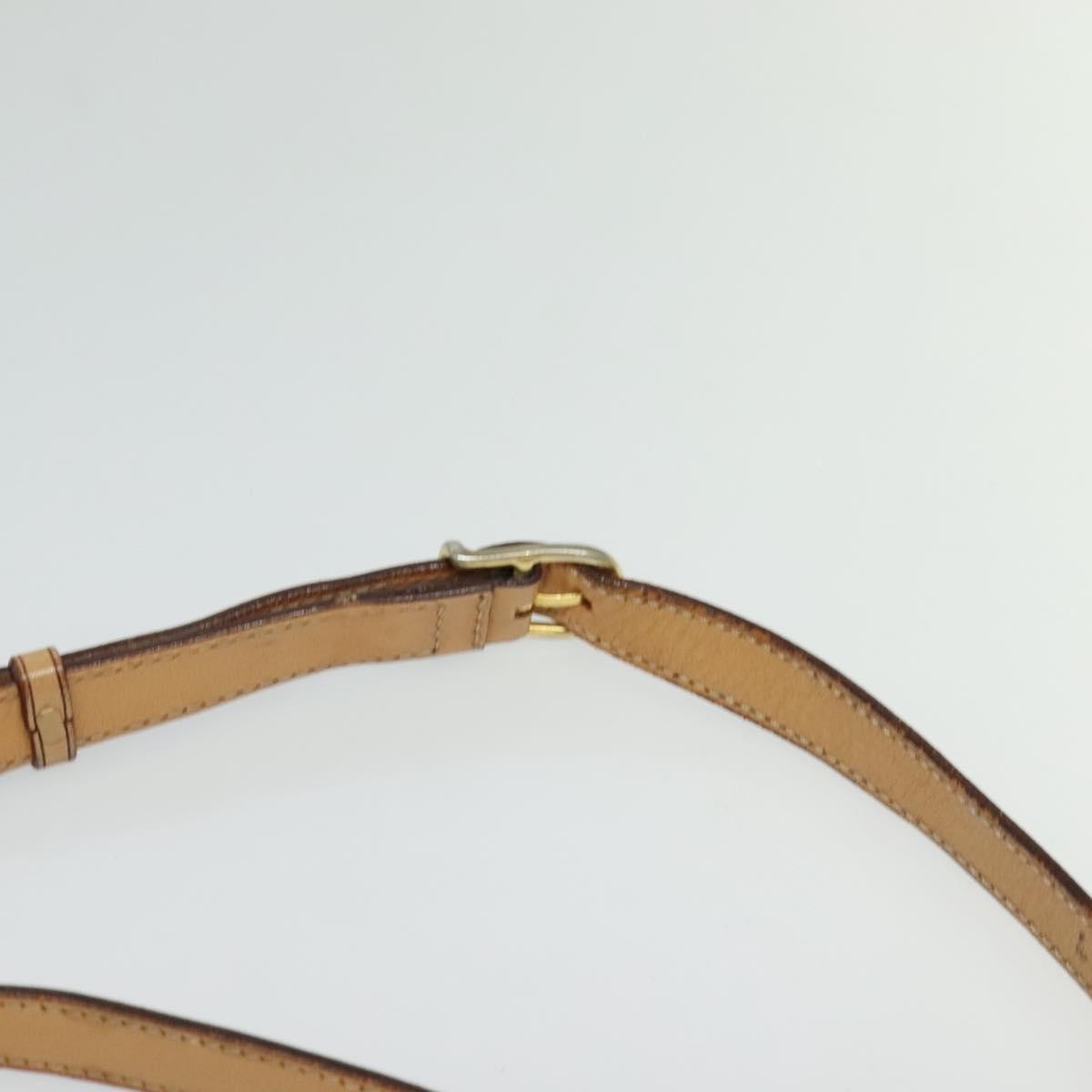 Celine Macadam Shoulder Bag Pvc Leather Brown Canvas Bag
