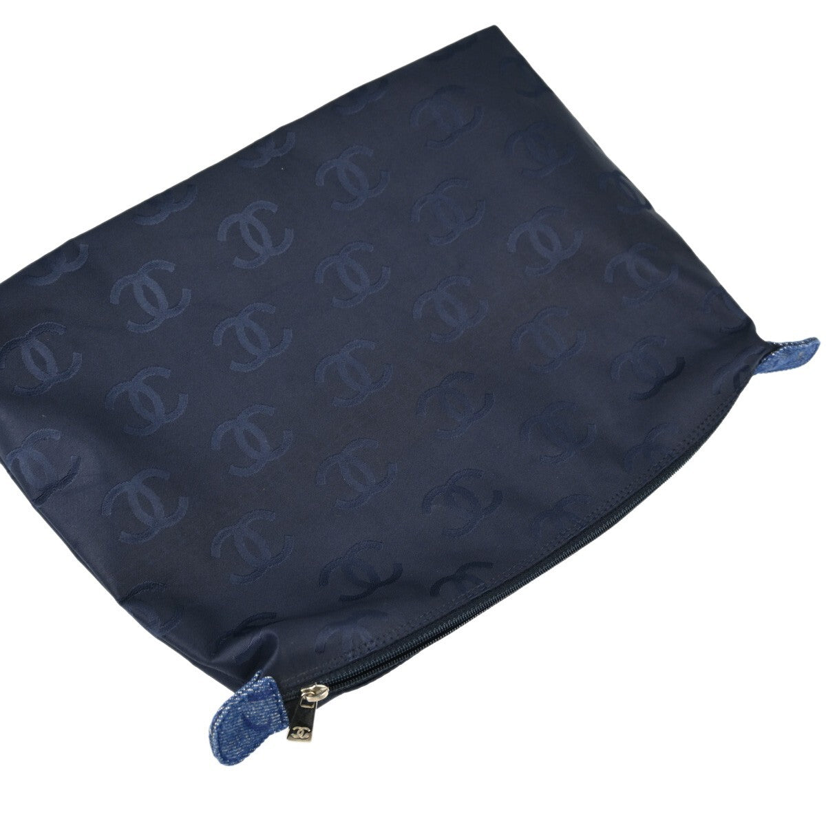Chanel Vintage Cc Tote Denim Blue Denim_Jeans Tote Bag Bag