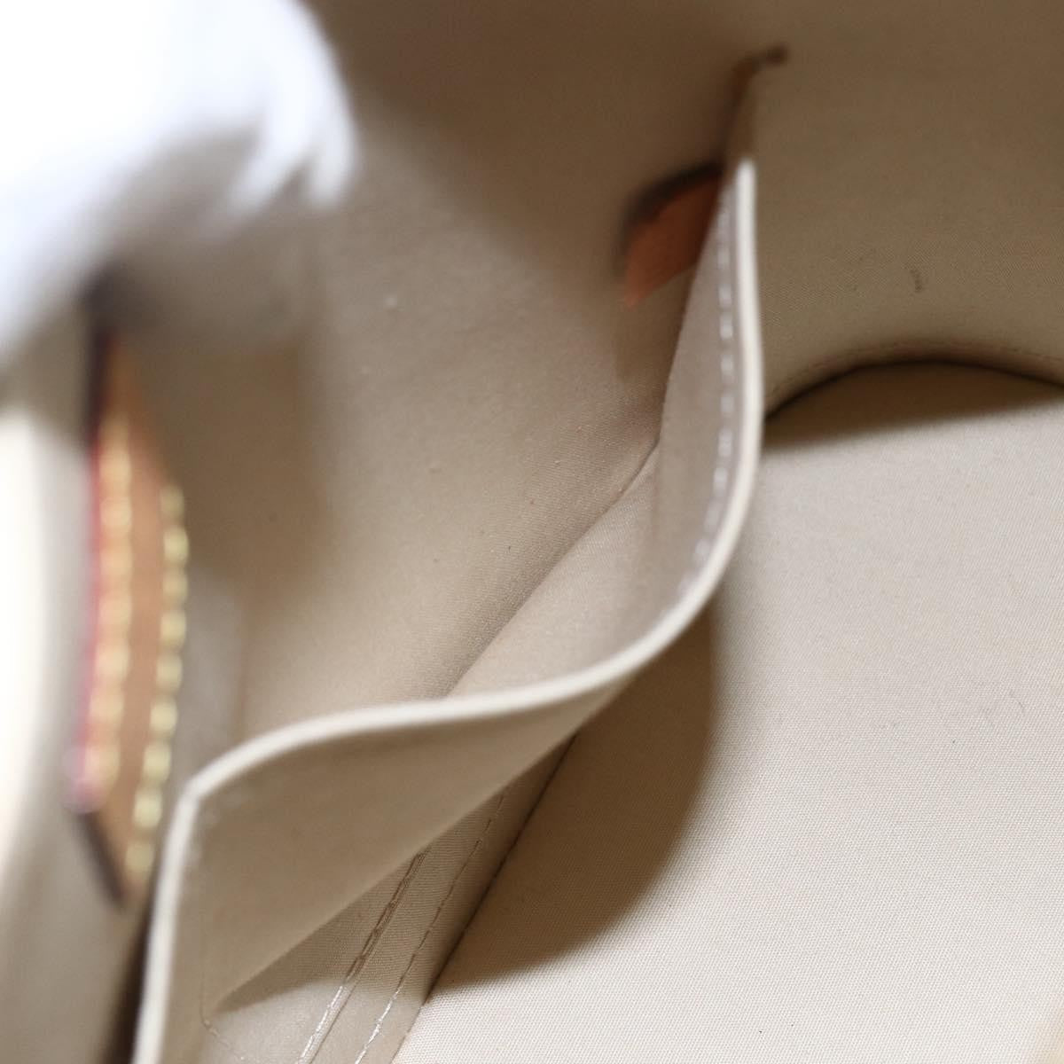 Louis Vuitton Alma Handbag Monogram Vernis Beige Patent_Leather Handbag